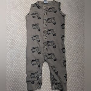 kate quinn Light Olive Green Scooter-Print Sleeveless One-Piece